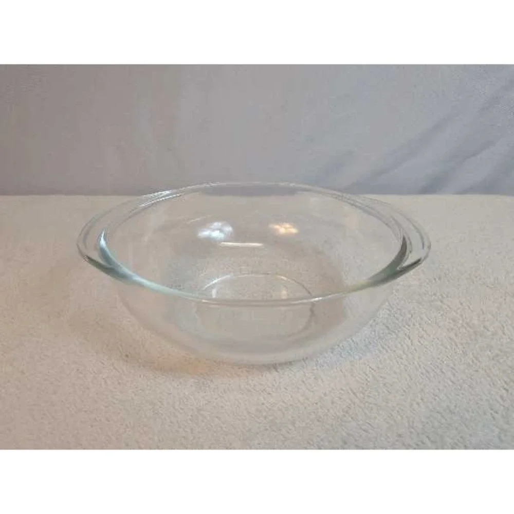 Pyrex Bowl Clear Glass Oven Microwave Safe Vintage Kitchenware